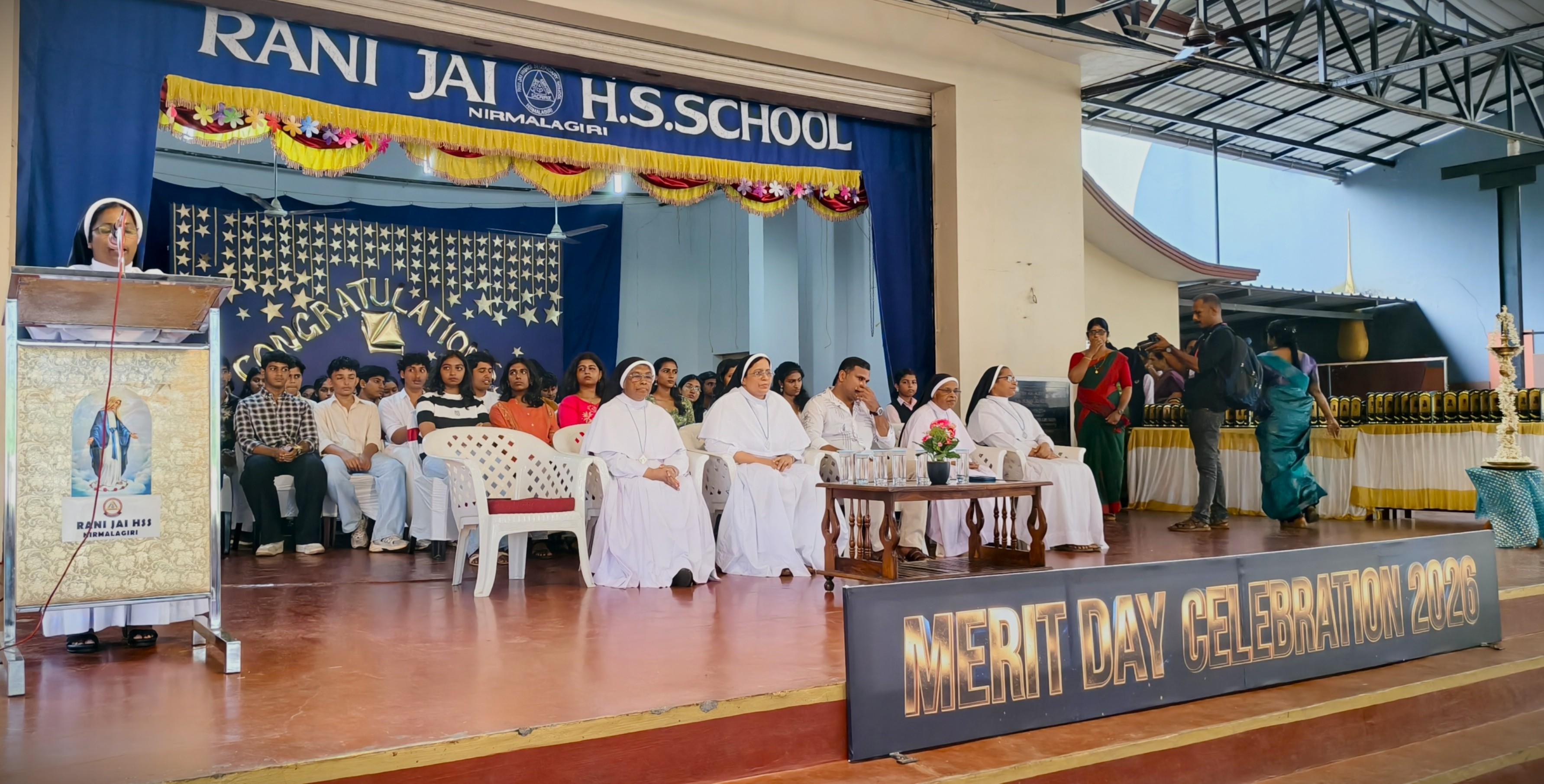 A grand celebration of academic excellence at Rani Jai HSS Nirmalagiri! 🏆